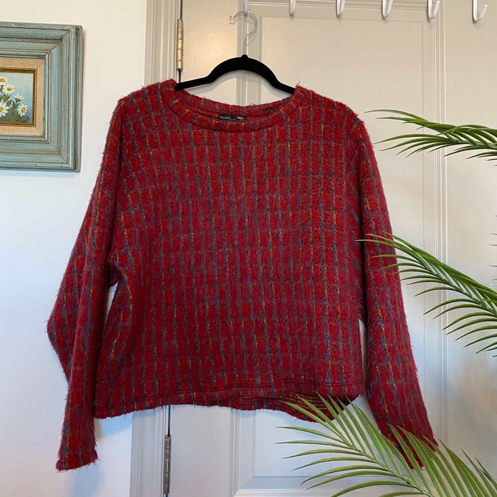 Zara Multicolor Woven Sweater